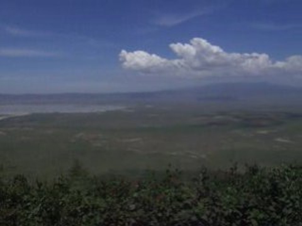 Panoramique du cratére N'gorongoro