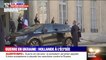 Guerre en Ukraine: François Hollande est arrivé à l'Élysée pour s'entretenir avec Emmanuel Macron