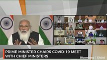 PM Chairs Meet With Chief Ministers On Covid-19