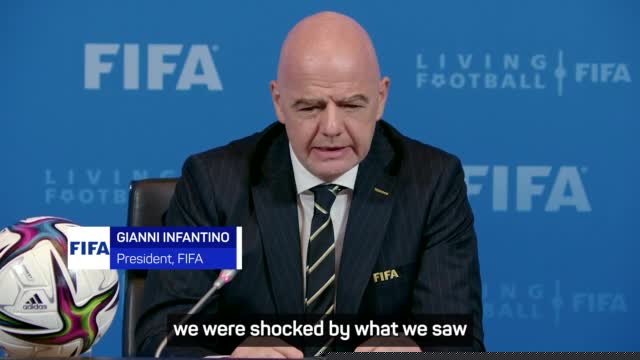 Infantino calls for 'peace in Ukraine' following Russian invasion