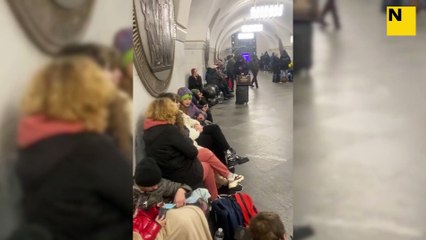 Les estacions de metro de Kíev es converteixen en refugi