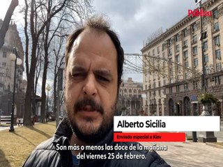 Alberto Sicilia, enviado especial a Kiev: "Por las calles hay muchos civiles con Kalashnikovs"