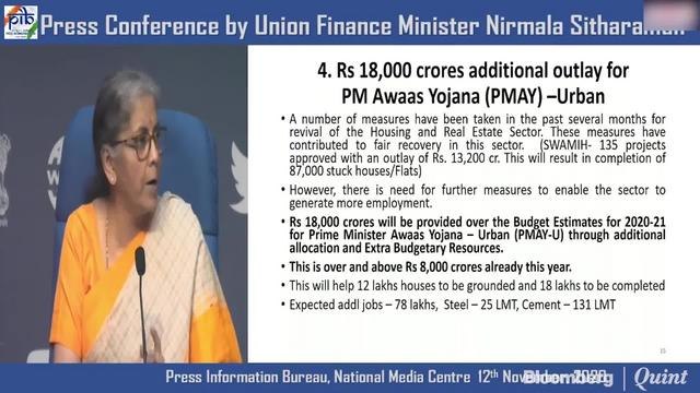 Finance Minister Nirmala Sitharaman Announces New Measures To Stimulate The Economy