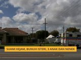 Suami kejam, bunuh isteri, 3 anak dan nenek