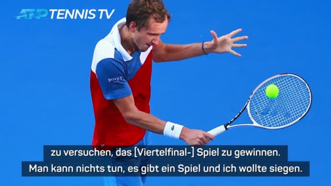 Medwedew: 'Tennis manchmal nicht so wichtig'