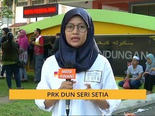 Perkembangan di pusat mengundi PRK DUN Seri Setia