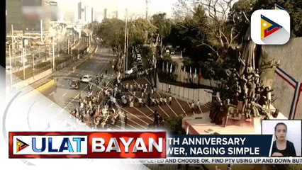 Paggunita ng 36th anniversary ng EDSA People Power, naging simple