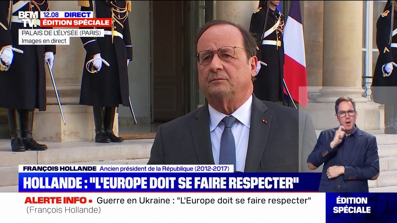 François Hollande: "L'Europe doit se faire respecter, il n'y a pas de diplomatie sans rapport de force"