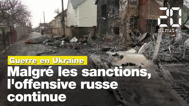Guerre en Ukraine: Malgré les sanctions, l'offensive russe continue