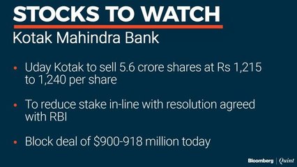 Stocks On The Radar: Kotak Mahindra Bank & United Spirits