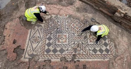 Une magnifique mosaïque romaine découverte à Londres, une première depuis 50 ans