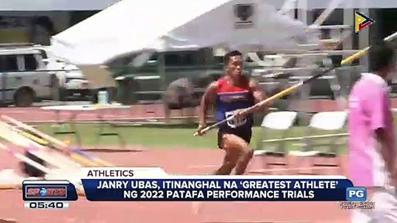 Janry Ubas, itinanghal na 'Greatest Athlete' ng 2022 PATAFA performance trials #PTVSports