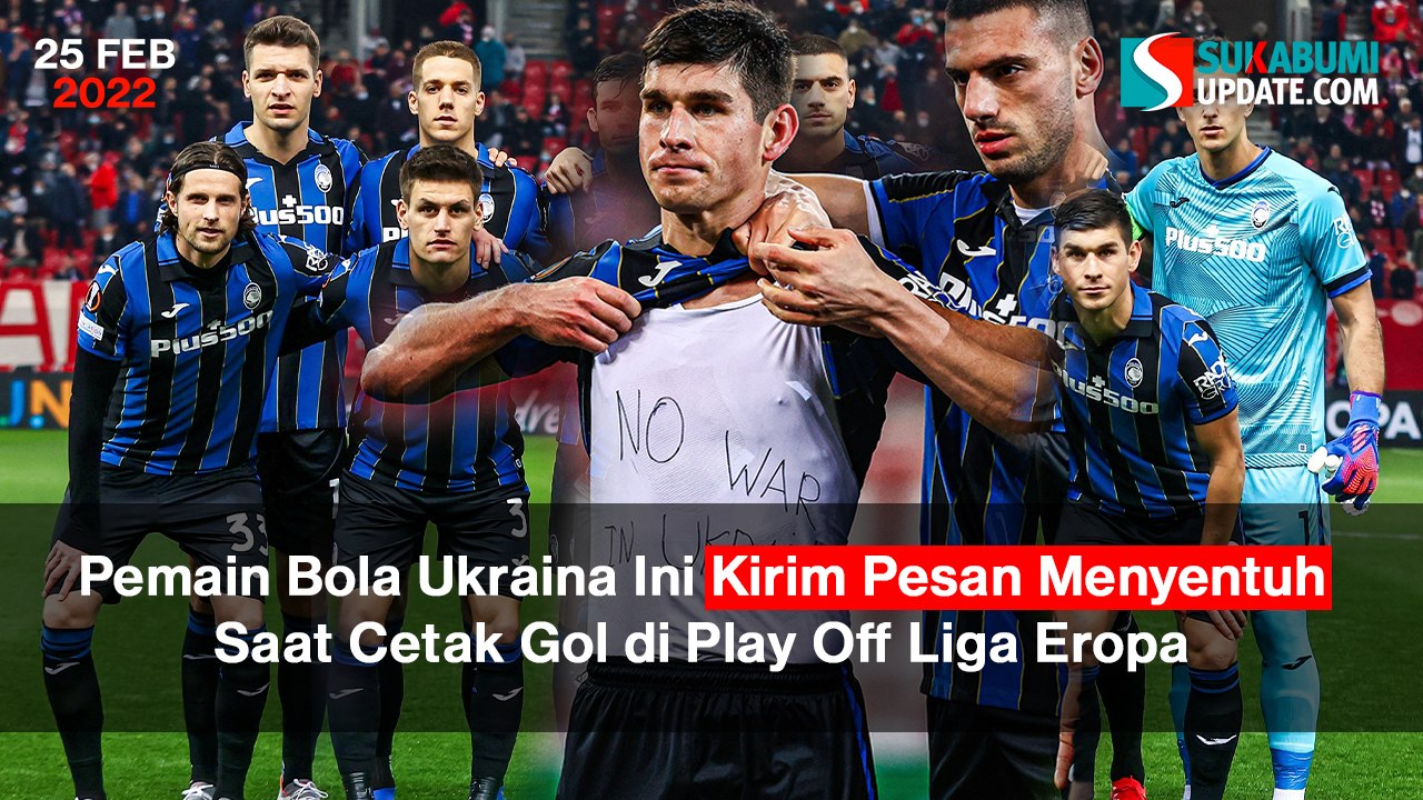 Pemain Bola Ukraina Ini Kirim Pesan Menyentuh Saat Cetak Gol di Play Off Liga Eropa