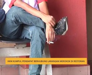 KKM kumpul pendapat berhubung larangan merokok di restoran