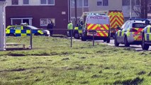 Police on Clayton Crescent Blackpool 24/02/2022
