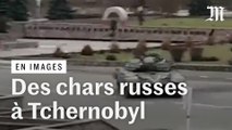Premières images de chars russes à Tchernobyl