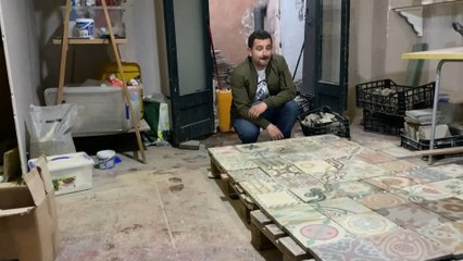 Joel Cánovas, el "arqueólogo" de baldosas