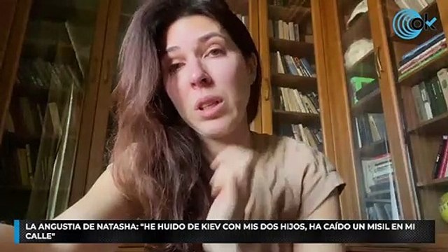 La angustia de Natasha: He huido de Kiev con mis dos hijos, ha caído un misil en mi calle