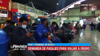 Existe mucha demanda para viajar de Cochabamba a Oruro
