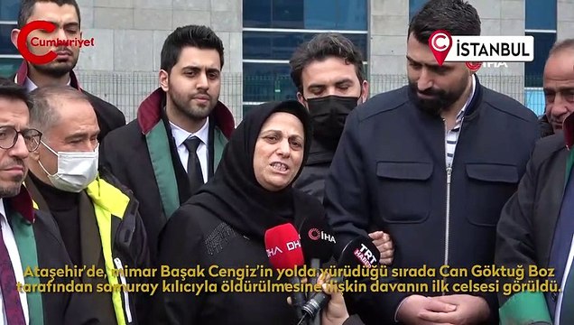 Samuray kılıcıyla öldürülen Başak Cengiz’in ailesinden duruşma sonrası açıklama