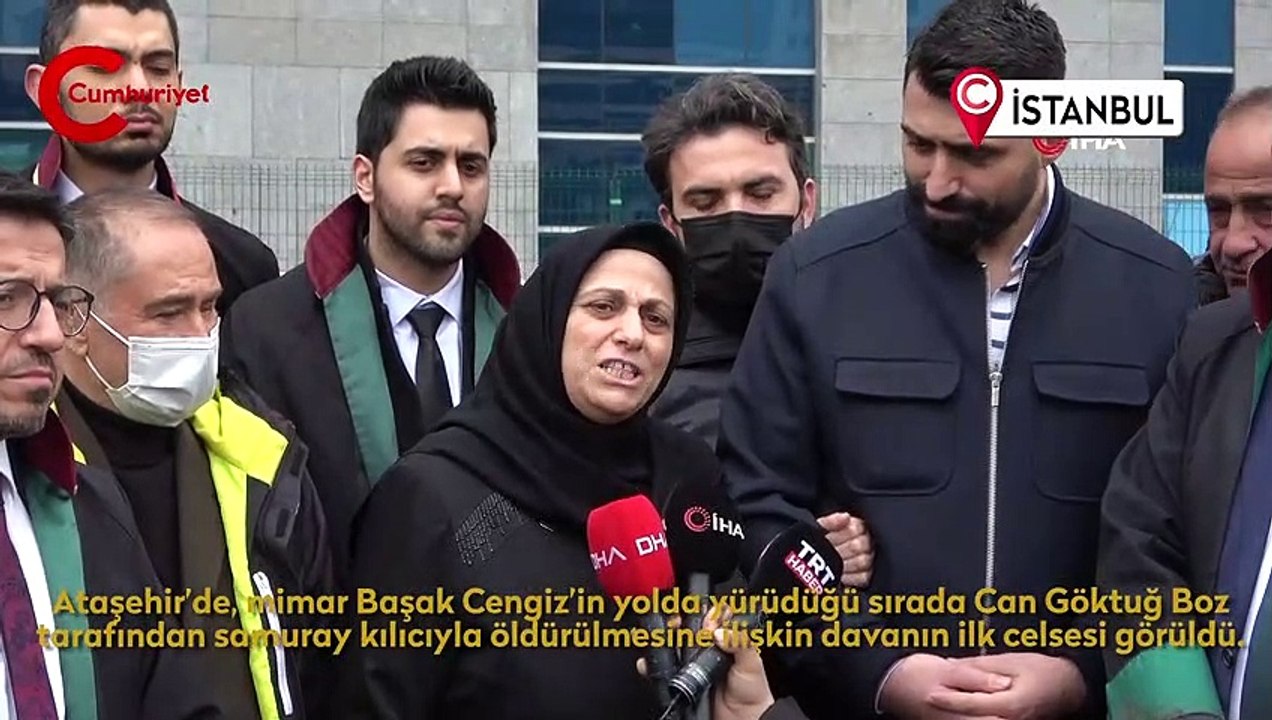 Samuray kılıcıyla öldürülen Başak Cengiz’in ailesinden duruşma sonrası açıklama