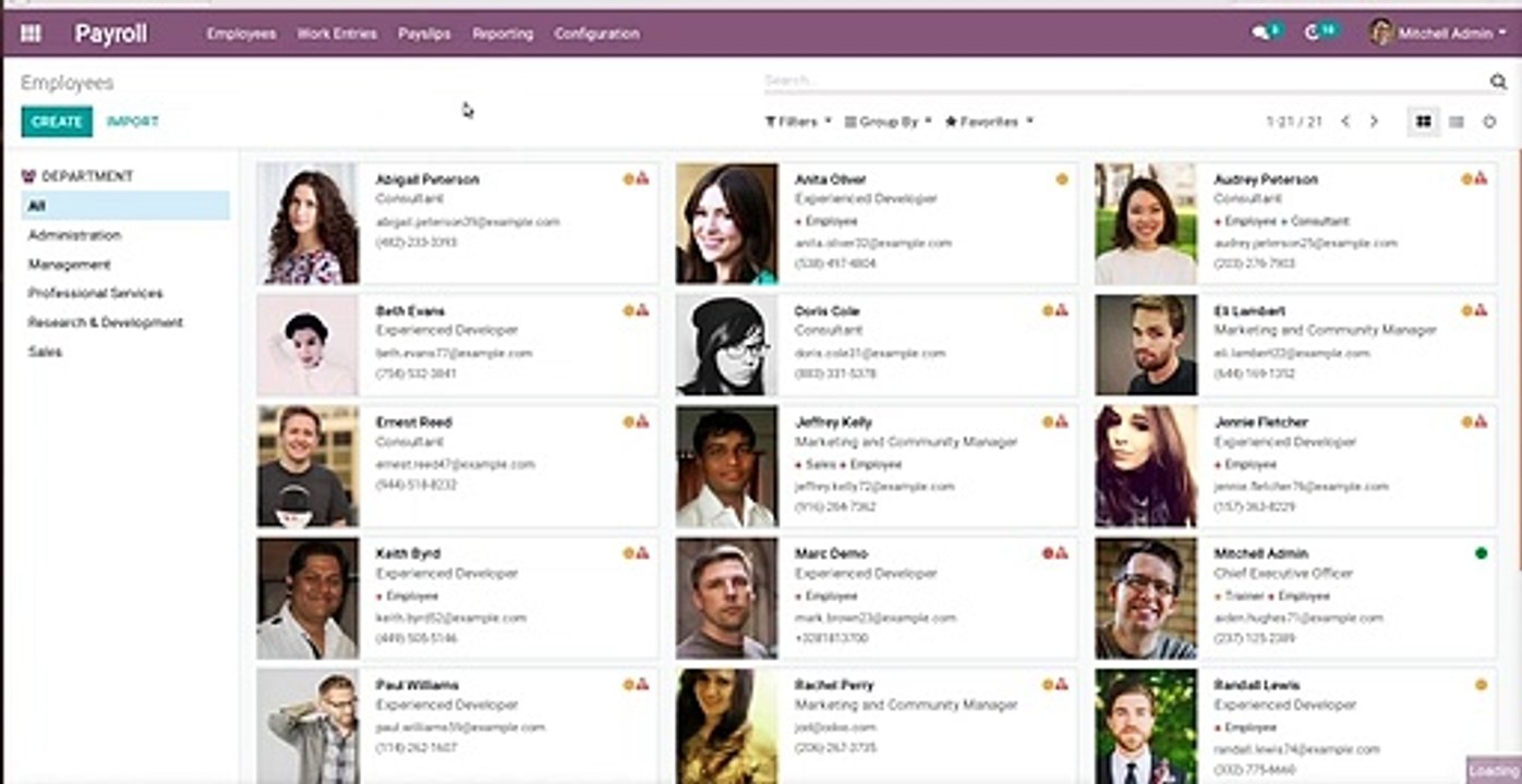 How to send Mass Payslip to Employee by Email |  Odoo Apps Features