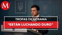 Presidente de Ucrania lamenta que dejaron a su país solo ante invasión rusa