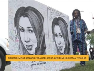 Ribuan peminat berbaris pada hari kedua, beri penghormatan terakhir