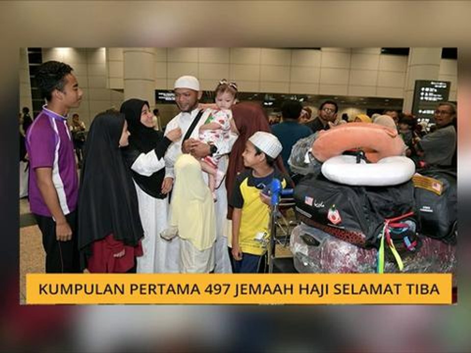 Kumpulan pertama 497 jemaah haji selamat tiba