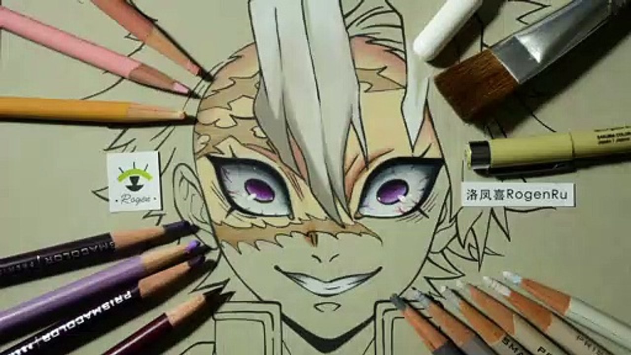 Easy to draw shinazugawa sanemi with colored pencils [73]