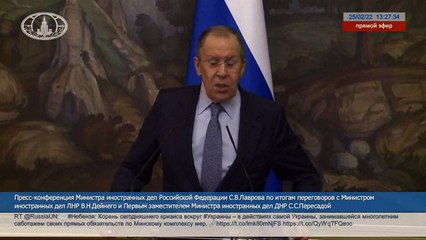 La Russie prête à des négociations si l'Ukraine "dépose les armes" (Lavrov)