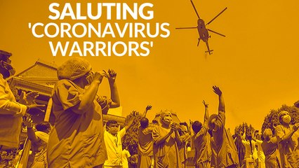 Indian Armed Forces Pay Tribute To Healthcare Workers