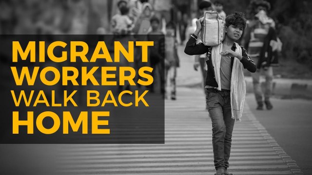 Migrant Workers Walk Back Home Amidst A Lockdown