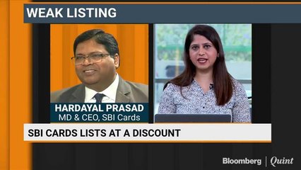 SBI Cards Lists At A Discount