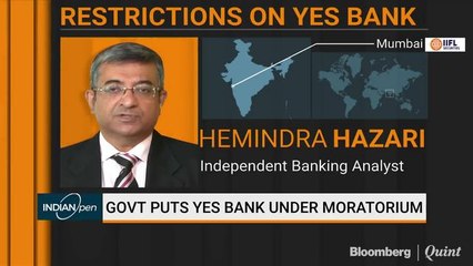 Government Puts Yes Bank Under Moratorium