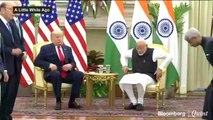 PM Modi And Donald Trump Hold Talks At Hyderabad House In Delhi