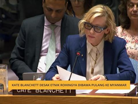 Kate Blanchet desak etnik Rohingya dibawa pulang ke Myanmar
