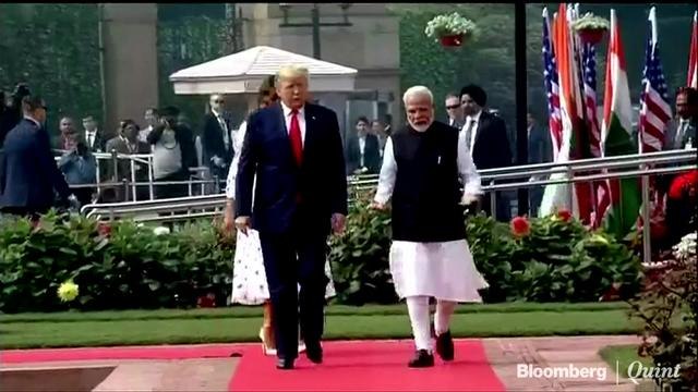 U.S. President Donald Trump meets PM Modi At Hyderabad House
