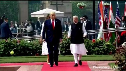 U.S. President Donald Trump meets PM Modi At Hyderabad House