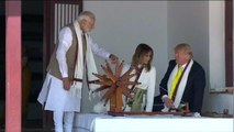 U.S. President Donald Trump Visits Sabarmati Ashram In Ahmedabad