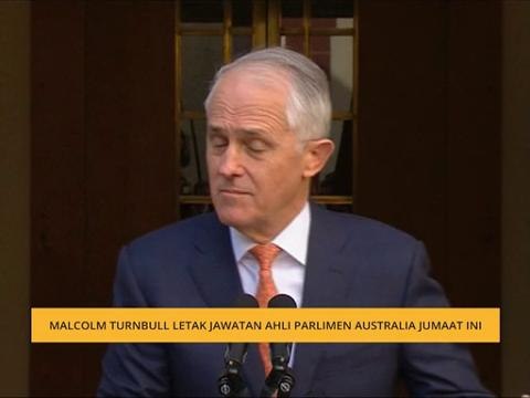 Malcolm Turnbull letak jawatan Ahli Parlimen Australia Jumaat ini