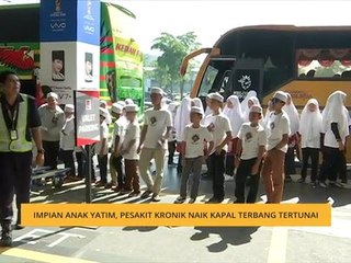 Impian anak yatim, kanak-kanak sakit kronik naik kapal terbang tertunai