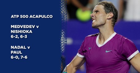 VIDEO: Medvedev and Nadal both unbeatable ahead of semi-final clash in  Acapulco - video Dailymotion