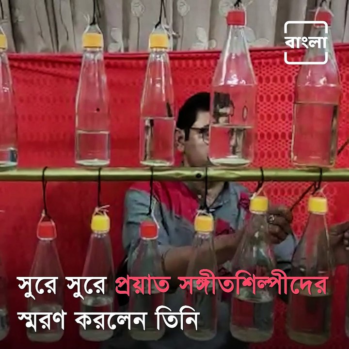 Man Pays Tribute To Lata Mangeshkar, Sandhya Mukherjee And Bappi Lahiri