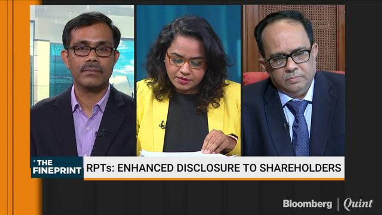 RPTs: Enhanced Disclosures To Shareholders
