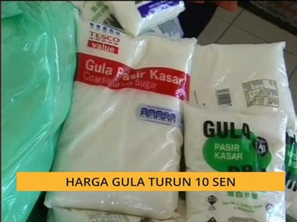 Harga gula turun 10 sen