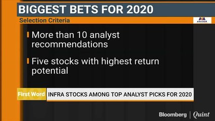 Infra Stocks Among Top Analyst Picks For 2020