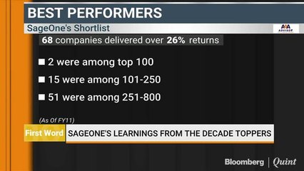 SageOne's Learnings From The Decade Toppers
