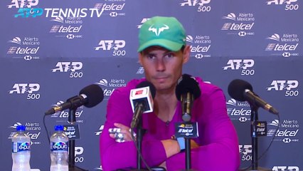 ATP - Acapulco 2022 - Rafael Nadal : "This war escapes me, I don't understand..."