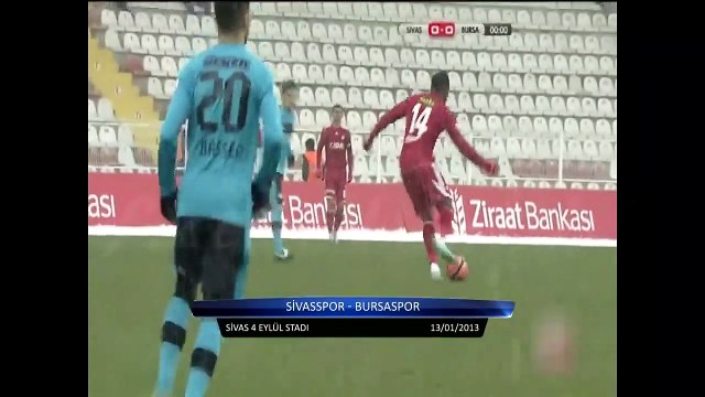 Sivasspor 2-1 Bursaspor 13.01.2013 - 2012-2013 Turkish Cup Quarter Final Group A Matchday 2